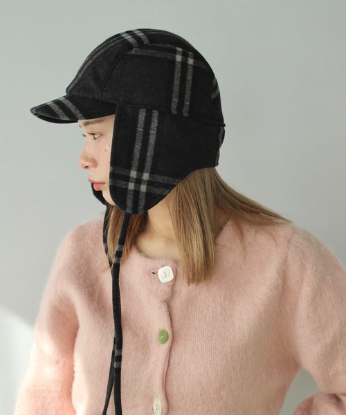 SANSeLF（サンセルフ）の「２WAY フライトキャップ【SANSeLF】sana24a023（キャップ・レディース・チャコールグレー/グレー/ベージュ・FREE）」の10枚目の写真