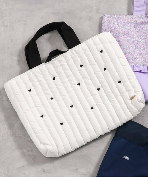 apres les cours（アプレレクール）の「3柄 レッスントート（トートバッグ・キッズ・ブルー/アイボリー/ラベンダー・FREE）」の2枚目の写真