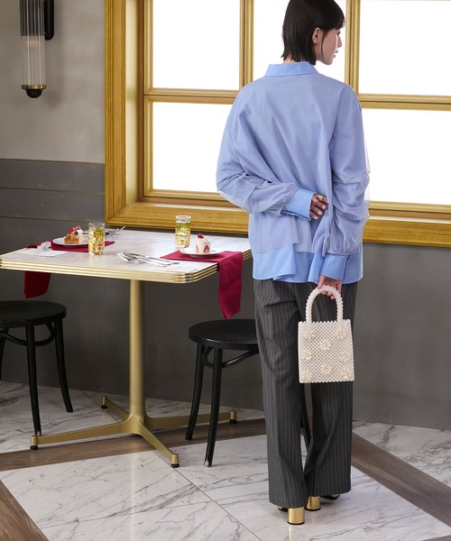 forksy.（フォルクシー）の「【forksy.】【オケージョン対応】ビーズ フラワーモチーフ バッグ（ハンドバッグ・レディース・シルバー/ブラック/ホワイト・FREE）」の13枚目の写真