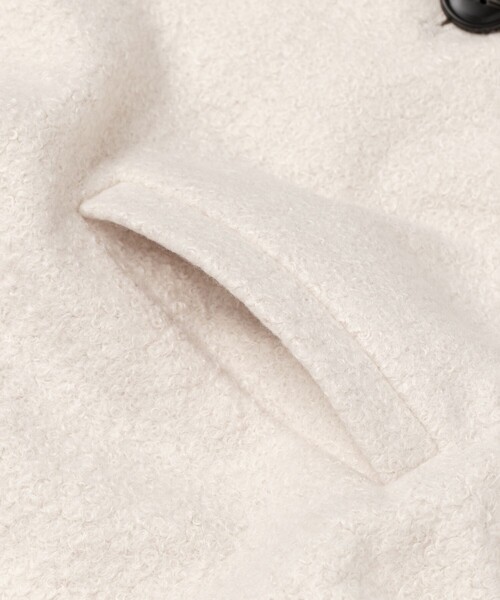 STUDIOUS（ステュディオス）の「【PINUE/ピヌエ】ブークレブルゾン（その他アウター・レディース・アイボリー/ブラック・FREE）」の8枚目の写真