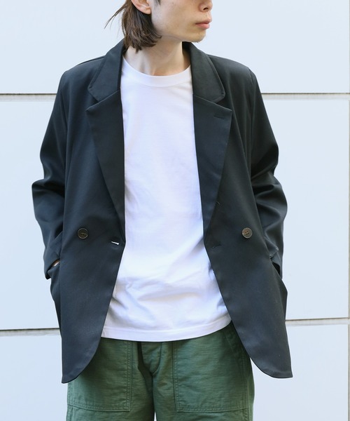 ROOPTOKYO（ループトウキョウ）の「ダブルテーラードジャケット（テーラードジャケット・メンズ・ナチュラル/ブラック・FREE）」の17枚目の写真