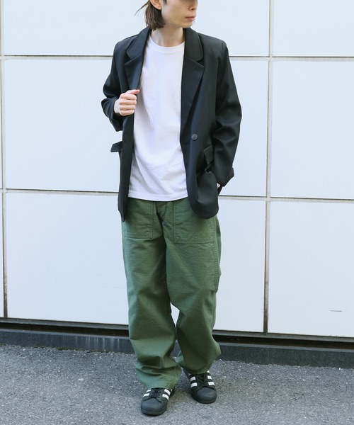 ROOPTOKYO（ループトウキョウ）の「ダブルテーラードジャケット（テーラードジャケット・メンズ・ナチュラル/ブラック・FREE）」の20枚目の写真