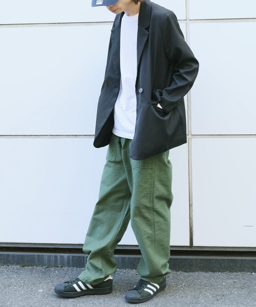 ROOPTOKYO（ループトウキョウ）の「ダブルテーラードジャケット（テーラードジャケット・メンズ・ナチュラル/ブラック・FREE）」の21枚目の写真