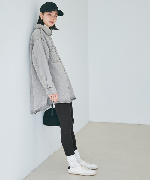 coca(coca)(コカ)の「【WEB限定セール】リブハイウエストレギンス(レギンス/スパッツ・レディース・グレー/ブラック・L/M)」の11枚目の写真
