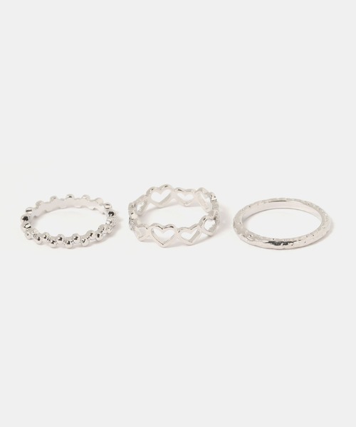 FOREVER 21(フォーエバー トゥエンティーワン)の「アソート3セットリング(リング・レディース・ゴールド/シルバー・FREE)」の2枚目の写真