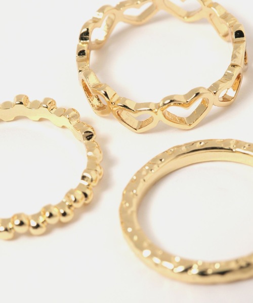 FOREVER 21(フォーエバー トゥエンティーワン)の「アソート3セットリング(リング・レディース・ゴールド/シルバー・FREE)」の4枚目の写真