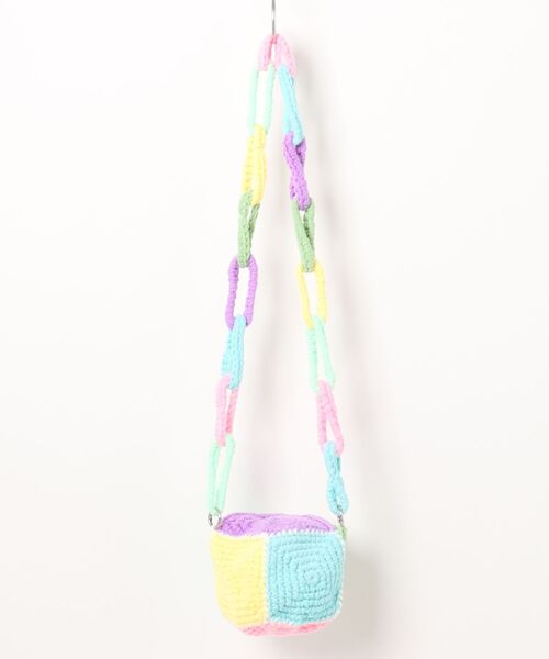 an meets zakka(アンミツザッカ)の「an meets zakka クレイジーカラフルニットショルダーバッグ(ショルダーバッグ・レディース・A/B・ONESIZE)」の6枚目の写真