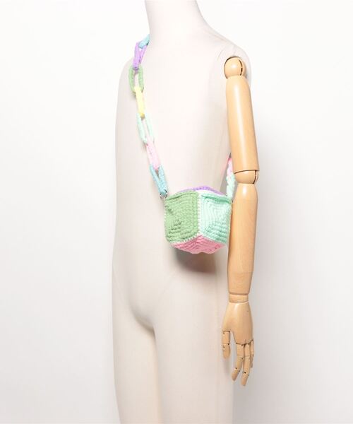 an meets zakka(アンミツザッカ)の「an meets zakka クレイジーカラフルニットショルダーバッグ(ショルダーバッグ・レディース・A/B・ONESIZE)」の7枚目の写真