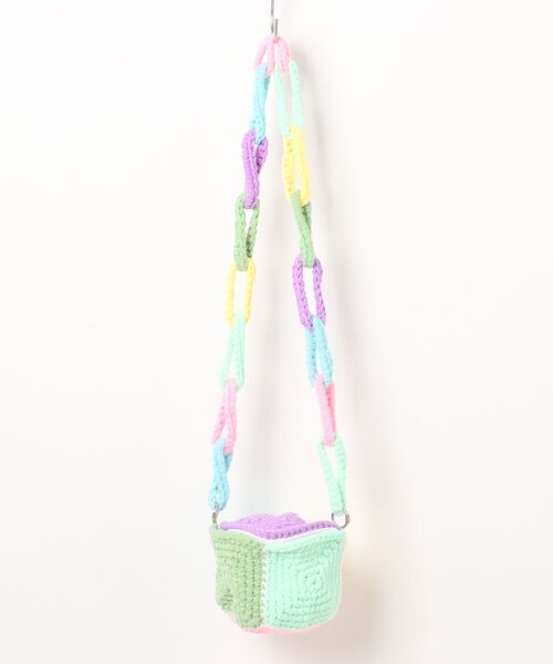 an meets zakka(アンミツザッカ)の「an meets zakka クレイジーカラフルニットショルダーバッグ(ショルダーバッグ・レディース・A/B・ONESIZE)」の13枚目の写真