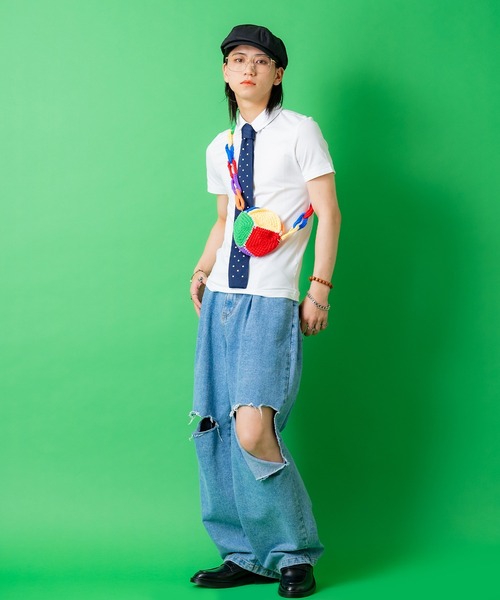 an meets zakka(アンミツザッカ)の「an meets zakka クレイジーカラフルニットショルダーバッグ(ショルダーバッグ・レディース・A/B・ONESIZE)」の20枚目の写真