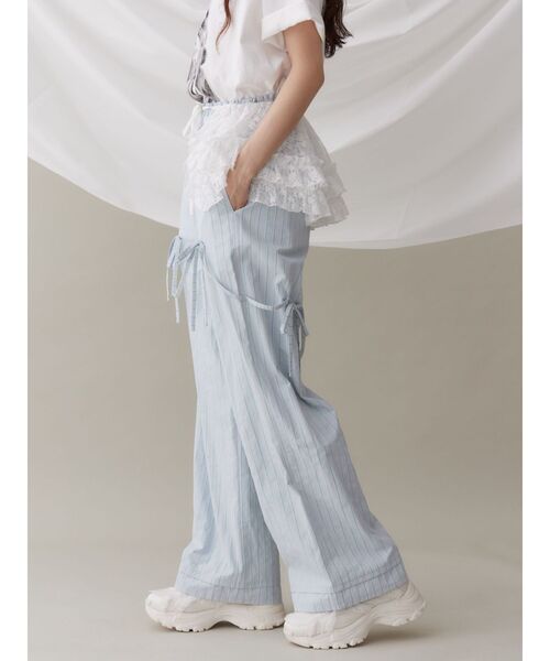 merry jenny(メリージェニー)の「patternリボンイージーパンツ(スラックス・レディース・ブラック/ブルー/オフホワイト・FREE)」の15枚目の写真