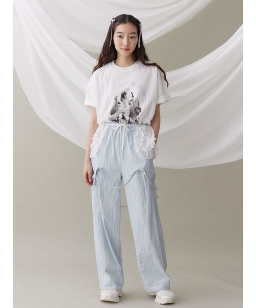 merry jenny(メリージェニー)の「patternリボンイージーパンツ(スラックス・レディース・ブラック/ブルー/オフホワイト・FREE)」の17枚目の写真