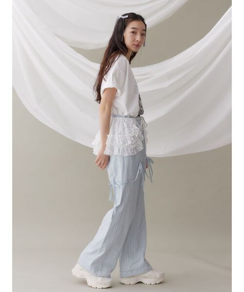 merry jenny(メリージェニー)の「patternリボンイージーパンツ(スラックス・レディース・ブラック/ブルー/オフホワイト・FREE)」の18枚目の写真