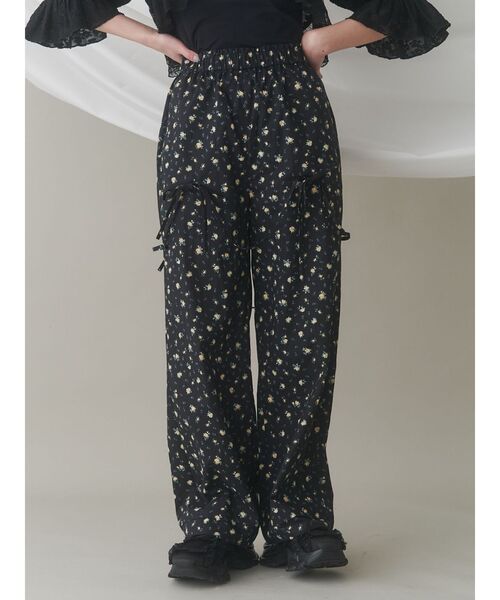 merry jenny(メリージェニー)の「patternリボンイージーパンツ(スラックス・レディース・ブラック/ブルー/オフホワイト・FREE)」の19枚目の写真