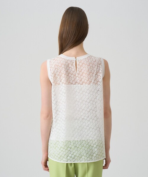 ANAYI（アナイ）の「フラワー刺繍ノースリーブ ブラウス（シャツ/ブラウス・レディース・ホワイト/ブラック・36/38）」の17枚目の写真