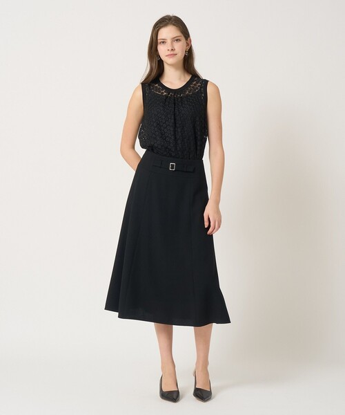 ANAYI（アナイ）の「フラワー刺繍ノースリーブ ブラウス（シャツ/ブラウス・レディース・ホワイト/ブラック・36/38）」の4枚目の写真