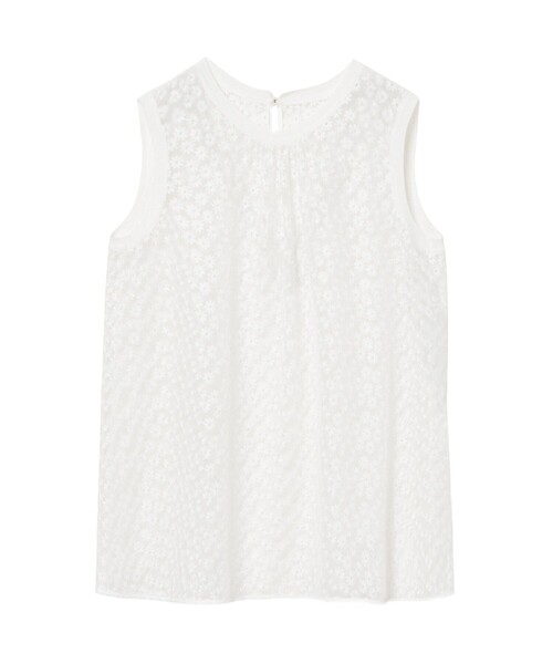 ANAYI（アナイ）の「フラワー刺繍ノースリーブ ブラウス（シャツ/ブラウス・レディース・ホワイト/ブラック・36/38）」の6枚目の写真