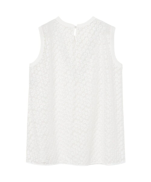 ANAYI（アナイ）の「フラワー刺繍ノースリーブ ブラウス（シャツ/ブラウス・レディース・ホワイト/ブラック・36/38）」の7枚目の写真