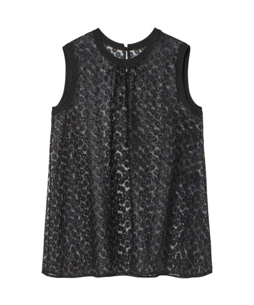 ANAYI（アナイ）の「フラワー刺繍ノースリーブ ブラウス（シャツ/ブラウス・レディース・ホワイト/ブラック・36/38）」の9枚目の写真