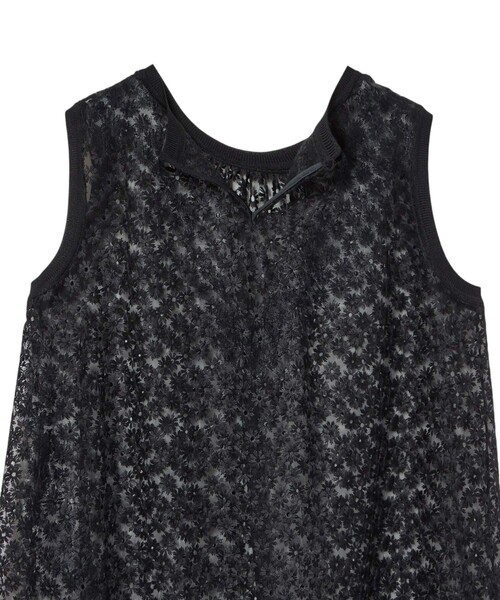 ANAYI（アナイ）の「フラワー刺繍ノースリーブ ブラウス（シャツ/ブラウス・レディース・ホワイト/ブラック・36/38）」の12枚目の写真