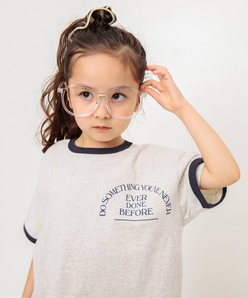 BREEZE(ブリーズ)の「【リンク/ジュニア対応】3色3柄カレッジ半袖Tシャツ(Tシャツ/カットソー・キッズ・キナリ/ネイビー/レッド・80/90/100/110/120/130/140/150)」の2枚目の写真