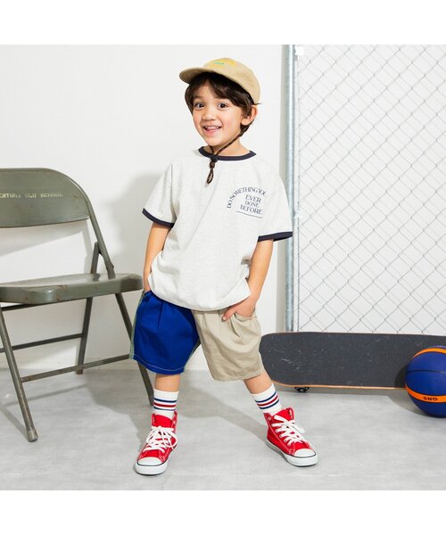 BREEZE(ブリーズ)の「【リンク/ジュニア対応】3色3柄カレッジ半袖Tシャツ(Tシャツ/カットソー・キッズ・キナリ/ネイビー/レッド・80/90/100/110/120/130/140/150)」の7枚目の写真