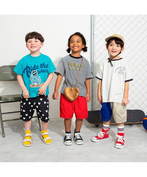 BREEZE(ブリーズ)の「【リンク/ジュニア対応】3色3柄カレッジ半袖Tシャツ(Tシャツ/カットソー・キッズ・キナリ/ネイビー/レッド・80/90/100/110/120/130/140/150)」の8枚目の写真