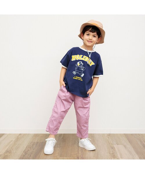 BREEZE(ブリーズ)の「【リンク/ジュニア対応】3色3柄カレッジ半袖Tシャツ(Tシャツ/カットソー・キッズ・キナリ/ネイビー/レッド・80/90/100/110/120/130/140/150)」の11枚目の写真