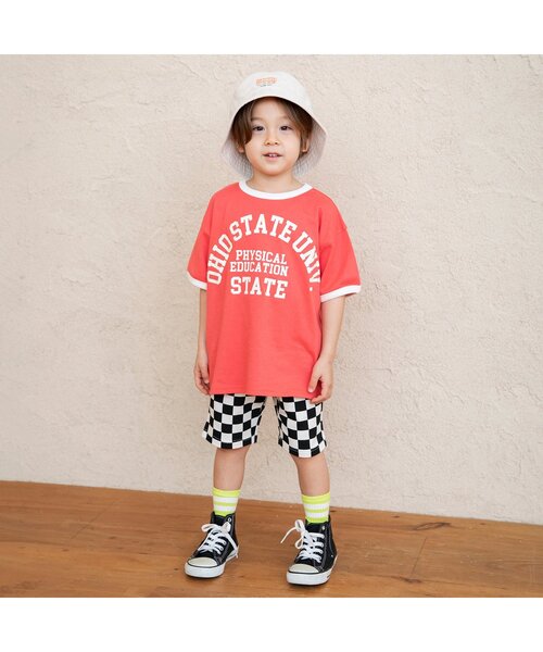 BREEZE(ブリーズ)の「【リンク/ジュニア対応】3色3柄カレッジ半袖Tシャツ(Tシャツ/カットソー・キッズ・キナリ/ネイビー/レッド・80/90/100/110/120/130/140/150)」の12枚目の写真