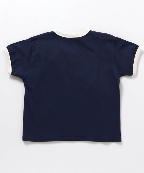 【美品】フレームワーク ロゴTシャツ ネイビー ゆったり 半袖 カレッジ風 セール】【リンク/ジュニア対応】3色3柄カレッジ半袖Tシャツ（T