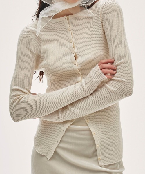 トップス todayful Mesh Shirring Cardigan TODAYFUL（トゥデイフル）の「【TODAYFUL】Mesh Shirring