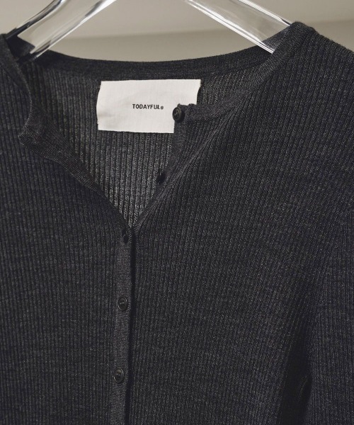 TODAYFUL/トゥデイフル】Silkwool Knit Cardigan/シルクウールニット