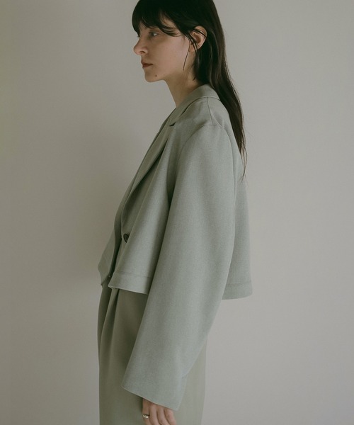 MANOF(マノフ)の「2WAY ZIP JACKET(テーラードジャケット・レディース・グリーン系その他/チャコールグレー・S/M)」の20枚目の写真