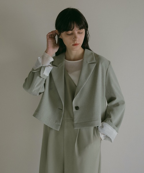 MANOF(マノフ)の「2WAY ZIP JACKET(テーラードジャケット・レディース・グリーン系その他/チャコールグレー・S/M)」の19枚目の写真