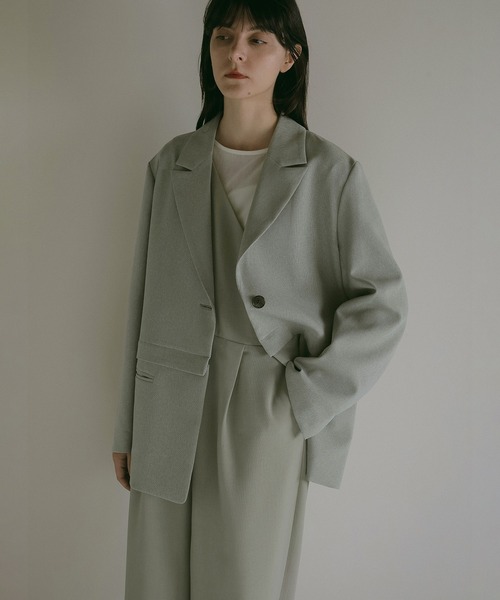 MANOF(マノフ)の「2WAY ZIP JACKET(テーラードジャケット・レディース・グリーン系その他/チャコールグレー・S/M)」の11枚目の写真