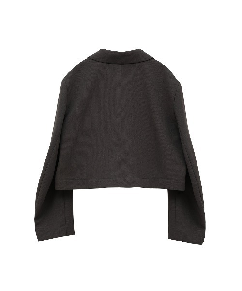 MANOF マノフ SHORT WIDE JACKET テーラードジャケット　黒 MANOF マノフ SHORT WIDE JACKET テーラードジャケット 黒 MANOF