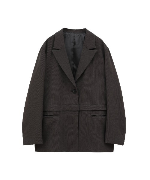 MANOF マノフ SHORT WIDE JACKET テーラードジャケット　黒 MANOF マノフ SHORT WIDE JACKET テーラードジャケット 黒 MANOF