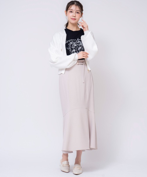 NOELA（ノエラ）の「【15周年】リリーＡｎｎｉｖｅｒｓａｒｙＴシャツ（Tシャツ/カットソー・レディース・ネイビー/オフホワイト/ピンク・フリー）」の7枚目の写真