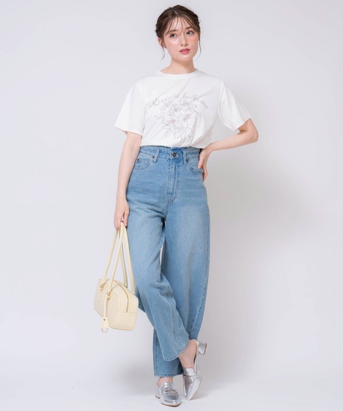 NOELA（ノエラ）の「【15周年】リリーＡｎｎｉｖｅｒｓａｒｙＴシャツ（Tシャツ/カットソー・レディース・ネイビー/オフホワイト/ピンク・フリー）」の17枚目の写真