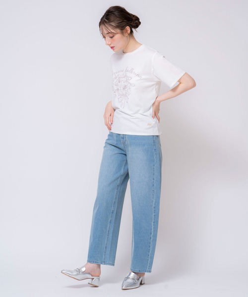 NOELA（ノエラ）の「【15周年】リリーＡｎｎｉｖｅｒｓａｒｙＴシャツ（Tシャツ/カットソー・レディース・ネイビー/オフホワイト/ピンク・フリー）」の20枚目の写真