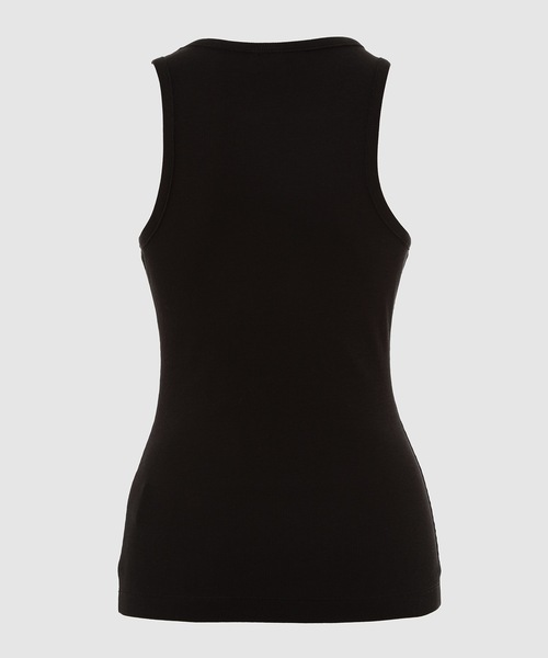 GANNI（ガニー）の「Soft Cotton Rib Rhinestone Tank Top（タンクトップ・レディース・ブラック・XS/S/M）」の2枚目の写真