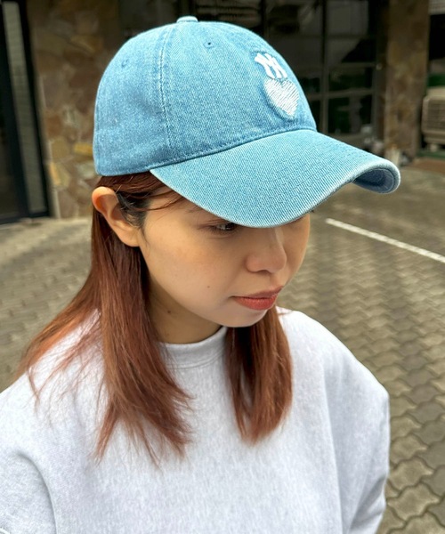 新品未使用　国内未発売ライン MLB KoreハートストラッチャーボールCAP MLB Korea キャップ 帽子 MLB KOREA-ハートストラクチャーボール