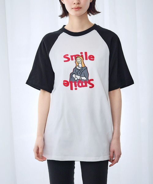 LOWO（ロワ）の「【綿100％使用】ユニセックスフロントプリントTシャツ（Tシャツ/カットソー・レディース・ブラック・FREE）」の4枚目の写真