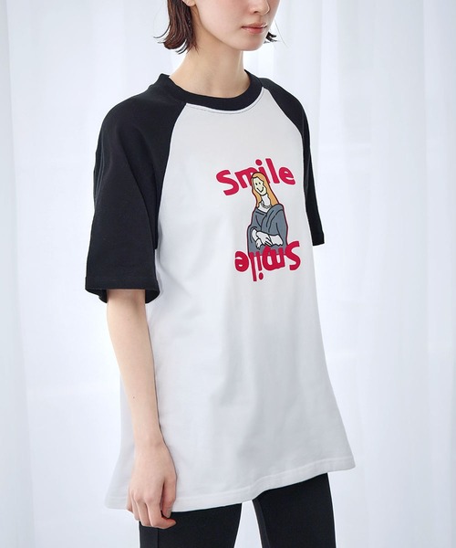 LOWO（ロワ）の「【綿100％使用】ユニセックスフロントプリントTシャツ（Tシャツ/カットソー・レディース・ブラック・FREE）」の6枚目の写真