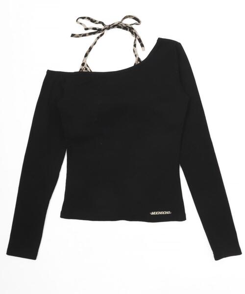 dispark（ディスパーク）の「DISPARK/レオパードキャミドッキングトップス（Tシャツ/カットソー・レディース・ブラック/ホワイト・FREE）」の13枚目の写真