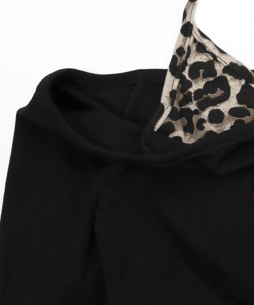 dispark（ディスパーク）の「DISPARK/レオパードキャミドッキングトップス（Tシャツ/カットソー・レディース・ブラック/ホワイト・FREE）」の16枚目の写真