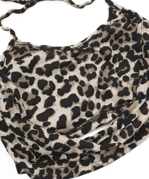 dispark（ディスパーク）の「DISPARK/レオパードキャミドッキングトップス（Tシャツ/カットソー・レディース・ブラック/ホワイト・FREE）」の22枚目の写真