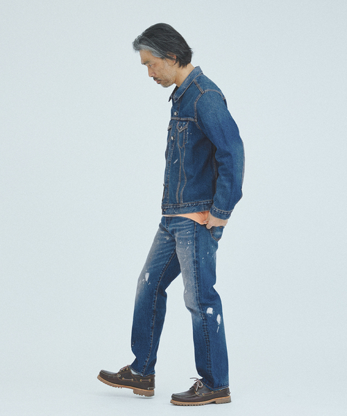 Levi's（リーバイス）の「LEVI’S(R)/リーバイス(R) 別注 501(R) Selvedge Paint Splatters L30（デニムパンツ・メンズ・コバルトブルー・34/33/32/31/30）」の21枚目の写真