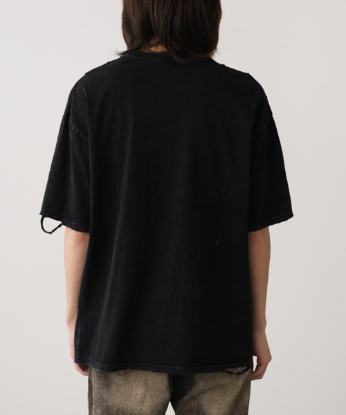 ROOPTOKYO（ループトウキョウ）の「ネックレス付き ダメージ半袖Tシャツ メンズ 夏物 夏服（Tシャツ/カットソー・メンズ・ブラック/ホワイト・M/L）」の18枚目の写真