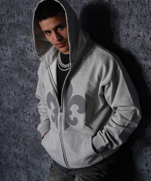 RIPPER(リッパー)の「【RIPPER】百合 ヘビーウェイト ジップパーカー / Lily Zip Hoodie(パーカー・メンズ・ブラック/スミクロ/グレー・S/M/L)」の12枚目の写真